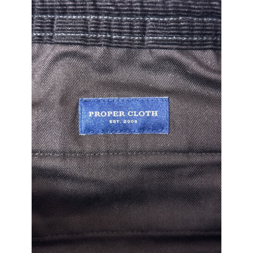 Proper Cloth Pants Medium Mens Black Fine Corduro… - image 6